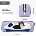 thumbnail image 3 of Disketp Bernese Mountain Dog Sitting Bath Tub Estuche de Lápices de Cuero con Cierre, Estuche Compacto para Papelería, Bolígrafos y Accesorios Pequeños, 3 of 7
