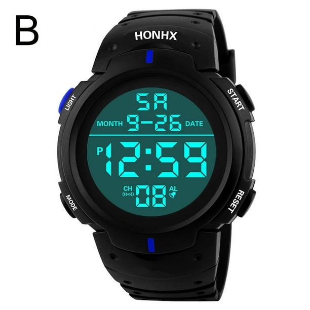 Honhx Luxury Mens Digital Led Watch Date Sport Men Outdoor Electronic Watch