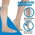 thumbnail image 4 of Sheer Compression Socks for Women 15-20mmHg by Absolute Support - Nude, Large, 4 of 10