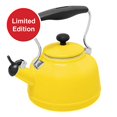 1.7qt EnamelonSteel Vintage Teakettle Yellow