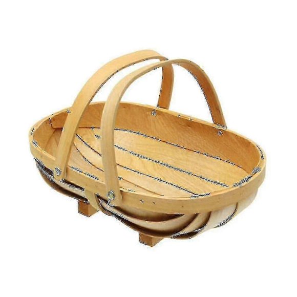 2024 New Wooden Garden Fruit and Vegetable Basket: Sussex Basket - Home Garden Decoration (Medium) - Can be given as a gift - Yvan