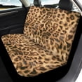 thumbnail image 3 of Renewold Brown Cheetah Print Car Seat Covers Universal Fit Car Front Seat Protector & Back Bench Cover Full Set Pack of 4, Easy to Install Machine Washable, 3 of 7