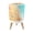 Color 2, variant on Small Trash Can with Lid Seashells Starfish Tropical Sandy Beach by Turquoise Ocean 1.8 Gallon Dog Proof Trash Can Round Garbage Can Waste Bin Wastebasket for Bathroom Bedroom