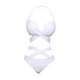 thumbnail image 3 of Mujeres Bikini Set Traje de natación Damas Traje de baño elegante Botty Bottom para actividades de agua en la playa Vacaciones Fiesta de la piscina de, 3 of 10