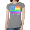 thumbnail image 1 of Camiseta de manga corta Love Wins El amor de las mujeres gana Gris de Heather 2X-Large, 1 of 1
