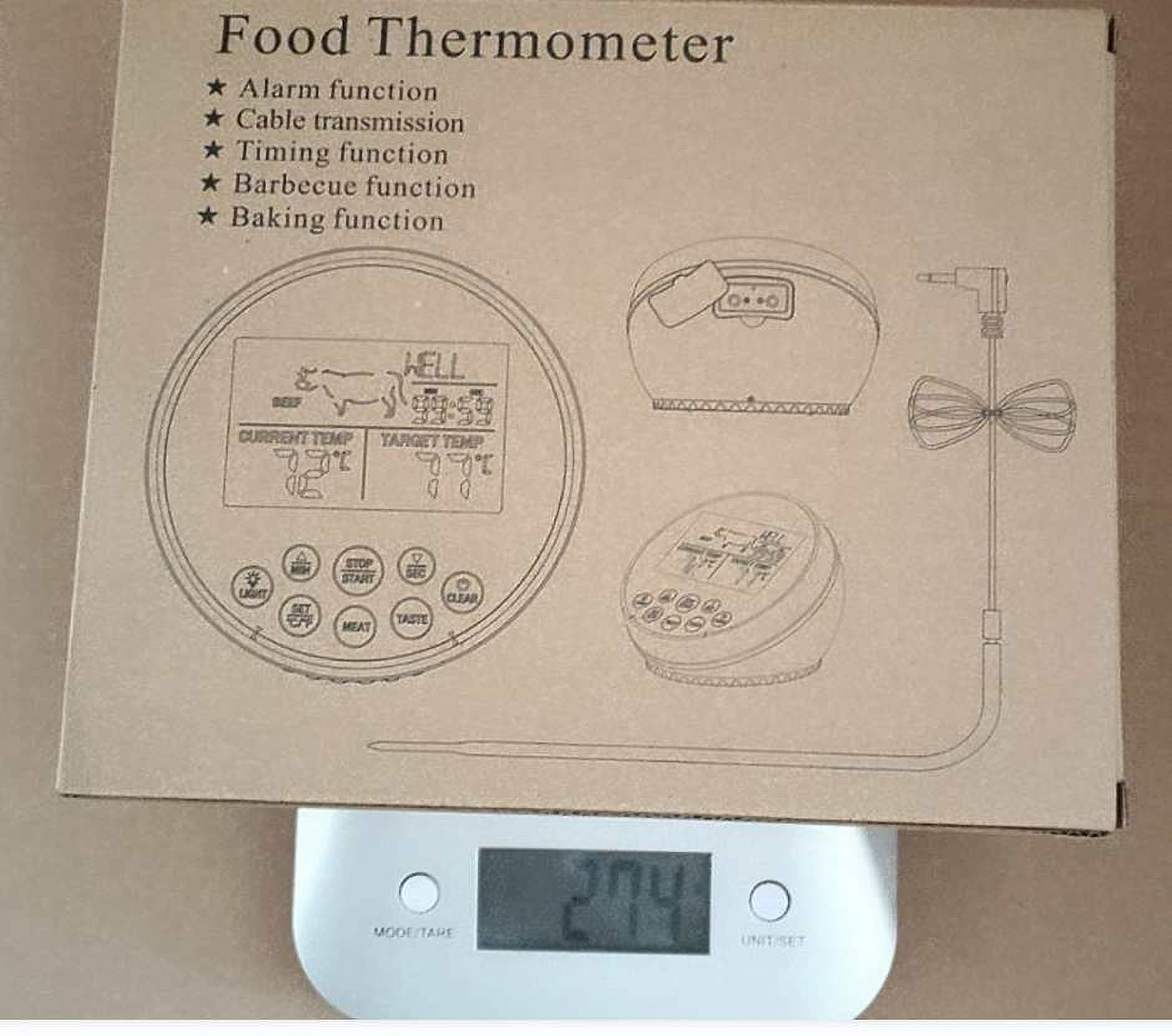 Gnmfd Digital Instant Read Meat Thermometer Waterproof Kitchen BBQ Grill Candy Coffee Oil Frying Probe Accurate Temperature -40°F–572°F Backlit LCD Holiday Cooking Gift Essentials
