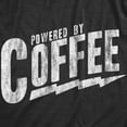 thumbnail image 2 of Mens Powered By Coffee T Shirt Funny Sarcastic Cool Saying Vintage Graphic Tee Graphic Tees, 2 of 9