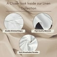 thumbnail image 2 of LTC Linens 120 in. Round Polyester Tablecloth Beige for Wedding Party, 2 of 5
