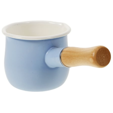 HEATSHAKING Porcelain Pot for Cook Milk Grey Kitchen Cookware 1Pcs 7.5x3.9in