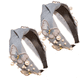 thumbnail image 1 of Diadema de perlas anudadas, accesorios para el cabello con forma de mariposa, diademas para niñas, diadema con nudo superior linda a la moda sin deslizamiento, 1 of 5