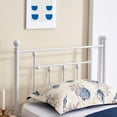 thumbnail image 2 of VECELO 3 Piece Bedroom Set, White Metal Platform Bed Frame and 2 Nightstands, 2 of 9