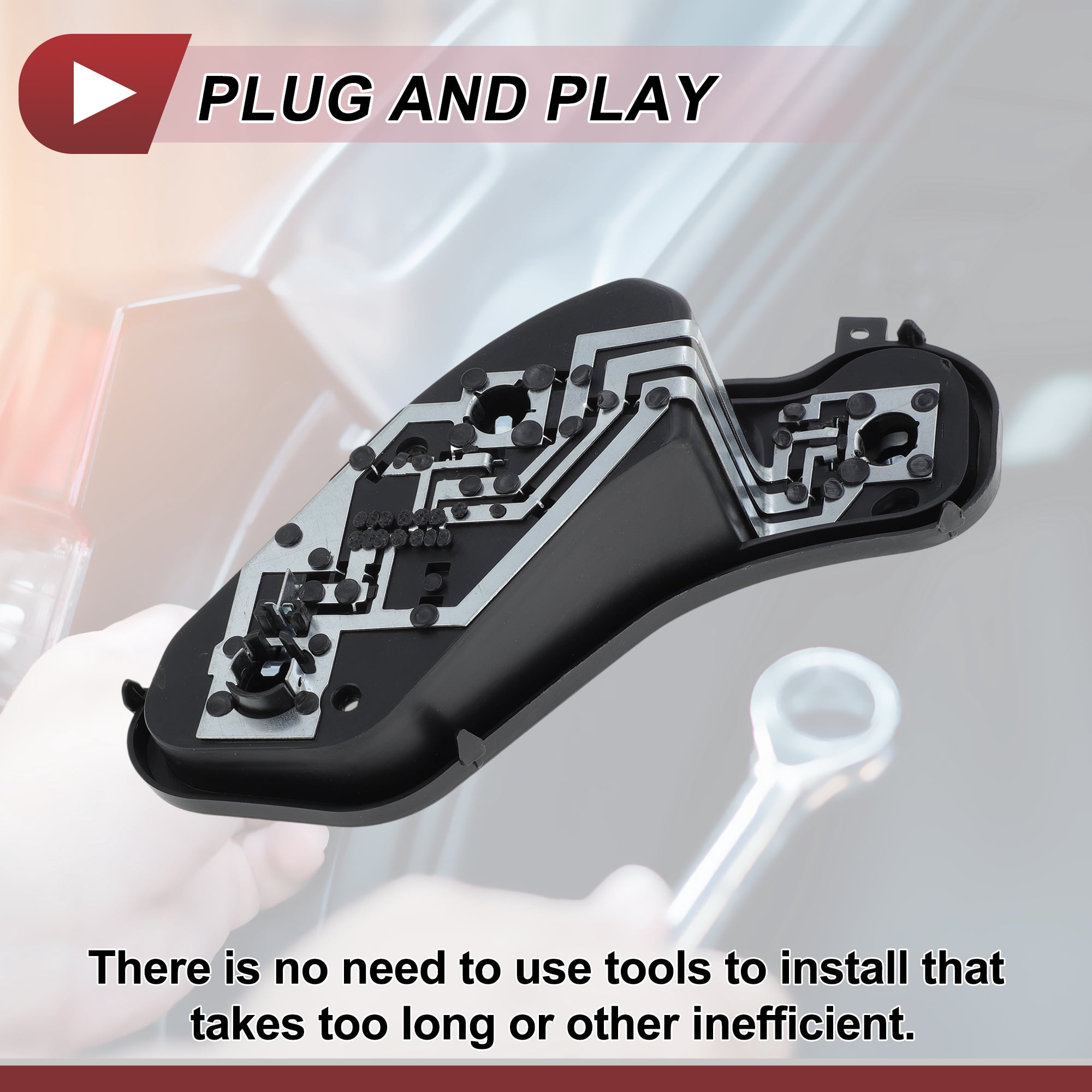 Unique Bargains Tail Light Bulb Socket for Nissan Versa Sedan 2013-2019 Right Side
