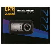 Nextbase 222 Compact Dash Cam in Black 2.5 HD IPS Screen, 1080p Full HD, Intelligent Parking Mode, G Force Sensor, 0.17lbs Assembled.