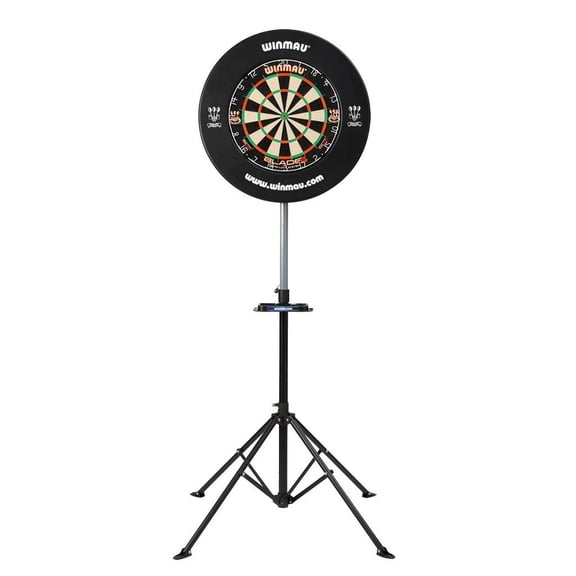 Winmau Darts treme Collapsible Height Adjustable Dartboard Stand w/ Accessory Tray -Games for up to 1 -Players