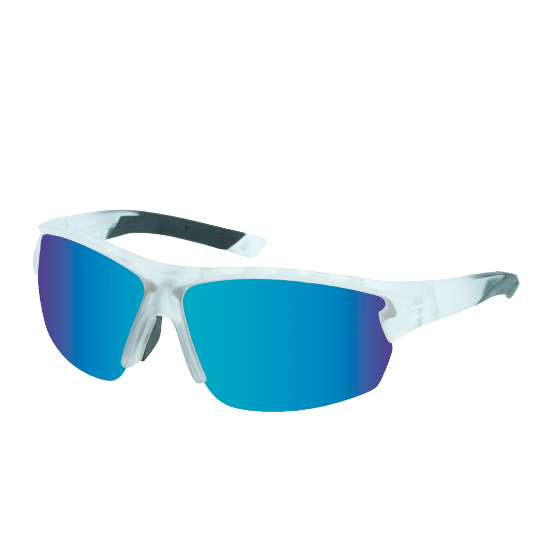 Peppers Venom Matte Crystal With Blue Diamond Mirror Polarized Lens