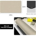 thumbnail image 3 of Coffee Maker Mat for Countertop - Coffee Bar Accessories Fit Under Cafe Machine, Rubber Backed Absorbent Pad, Table Mat Under Appliance, Kitchen Counter Dish Drying Mat, 19"x12", Marble Beige, 3 of 8