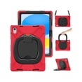 thumbnail image 1 of Case for iPad 10th Generation 2022 10.9 Inch Model A2696 A2757 A2777, Rugged Heavy Duty Shockproo cover with Pencil Holder/360 Degree Kickstand/Hand Grip/Shoulder Strap, 1 of 7