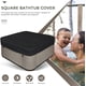 thumbnail image 4 of Protector de la cubierta de la bañera de hidromasaje Tapa impermeable de la cubierta del SPA al aire libre para la bañera de hidromasaje cuadrada, negro, 218 * 218 * 90 cm - Cubierta de SPA, 4 of 5