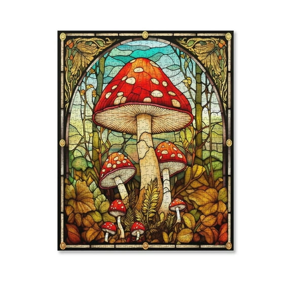 Vintage Mushroom Poster Dreamy mushrooms Canvas- Perfect for Wall Artrations, Dining Room Decor, Bedroom Art, Wall Decor Living Room, Wall Art, Frameless 8x10inch