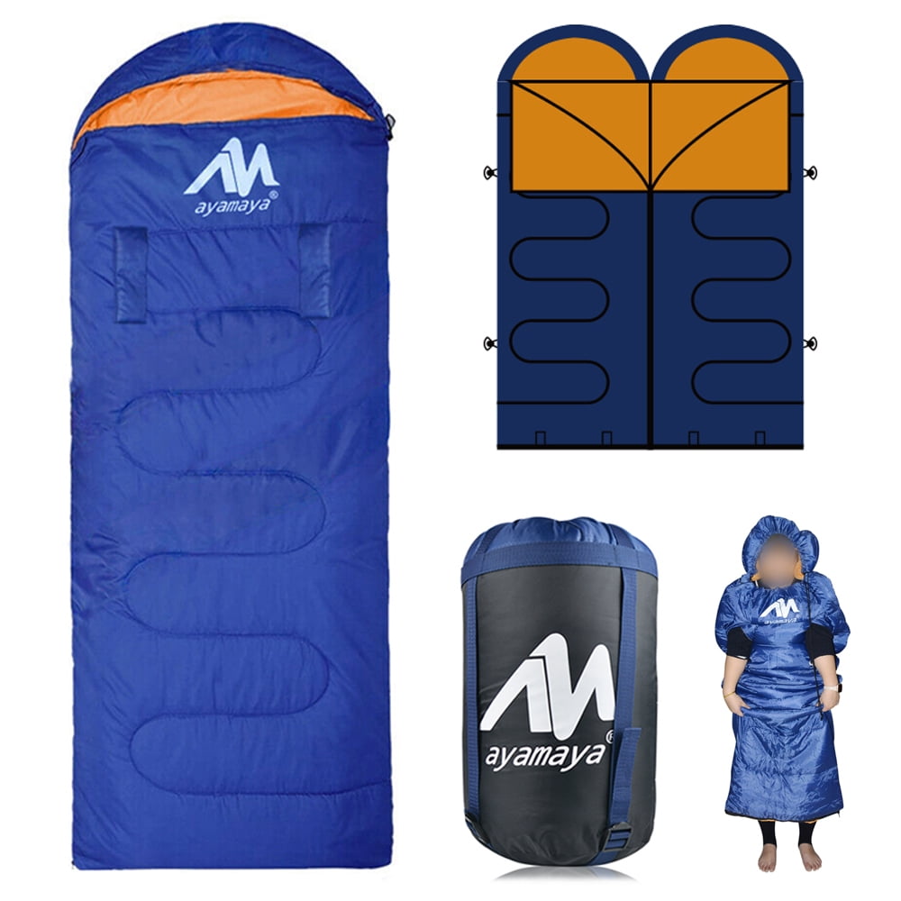 iClover Sleeping Bag Warm & Cool Weather with Holes for Arms and Feet