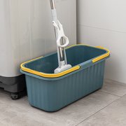 Koiauber Mop Bucket Rectangular Design Thickened PP Material Easy to Move Handle Storage Bucket