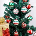 thumbnail image 5 of 6 bolas navideñas rojas, verdes y blancas para adornos de árbol de Navidad, bolas colgantes para Año Nuevo, decoraciones navideñas para fiestas en el hogar, 5 of 5