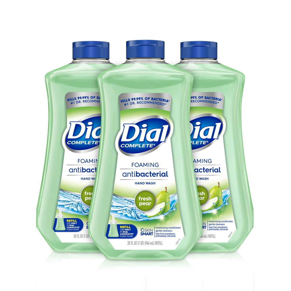 (Pack of 3) Dial Complete Antibacterial Foaming Hand Wash Refill Fresh