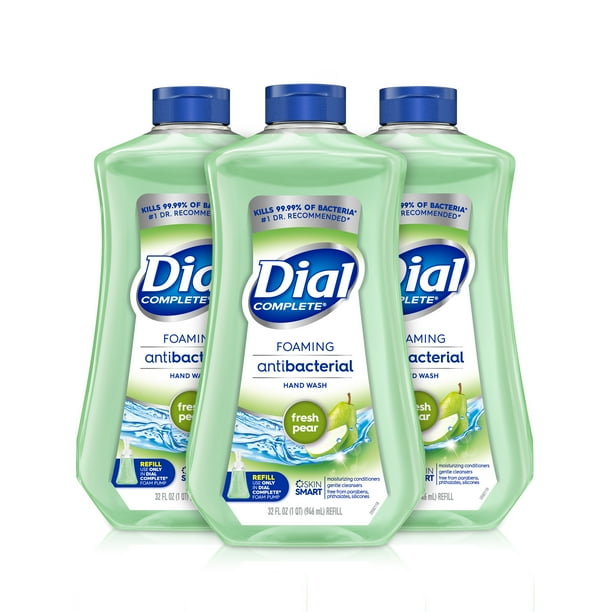 (Pack of 3) Dial Complete Antibacterial Foaming Hand Wash Refill Fresh