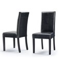 thumbnail image 3 of Monsoon  Villa Faux Leather Parson Dining Chairs (Set of 2) Wax Green, 3 of 5