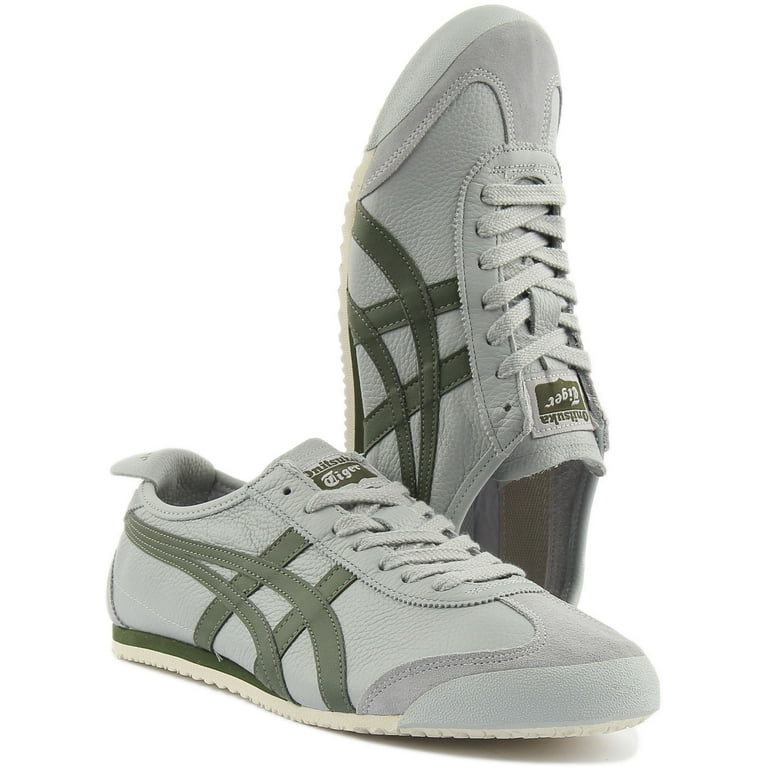 Onitsuka Tiger Mexico 66 Unisex Classic Lace Up Pine Tree Sneakers In Grey Size 8M 9.5F Walmart