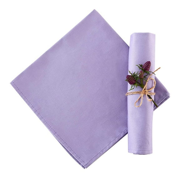 Koffota Servilletas De Tela De Lavanda, Juego De 12 Servilletas 100% Algodón, Servilleta Morada Para Decoración De Mesa De Cena, Para Primavera, Pascua, Suave, Cómoda Y Reutilizable, 18.0 X 18.0 In (L