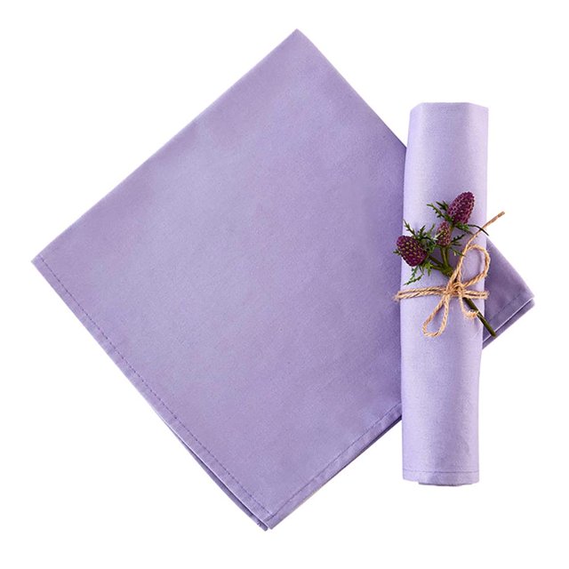 Koffota Servilletas De Tela De Lavanda, Juego De 12 Servilletas 100% Algodón, Servilleta Morada Para Decoración De Mesa De Cena, Para Primavera, Pascua, Suave, Cómoda Y Reutilizable, 18.0 X 18.0 In (L