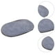 thumbnail image 2 of Monstrate Alfombrilla antideslizante para baño, alfombra para puerta ovalada de terciopelo ártico, absorbente y resistente al desgaste, alfombrilla Juegos de accesorios de baño plata gris Monstrate HA0065-09, 2 of 6