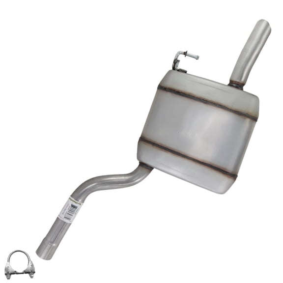 Northeastern Exhaust Rear Muffler Fits 2012-2014 Volkswagen Passat 2.5L (Except Chrome Package) - Direct Fit | Stainless Steel