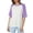 a-Purple562157, variant on VNKIDY Women's T-Shirt Oversized Raglan Short Sleeve Tees Color Block Short Sleeve Crewneck Loose Fit Stretch Top For Casual Daily Street Wear Stylish Top