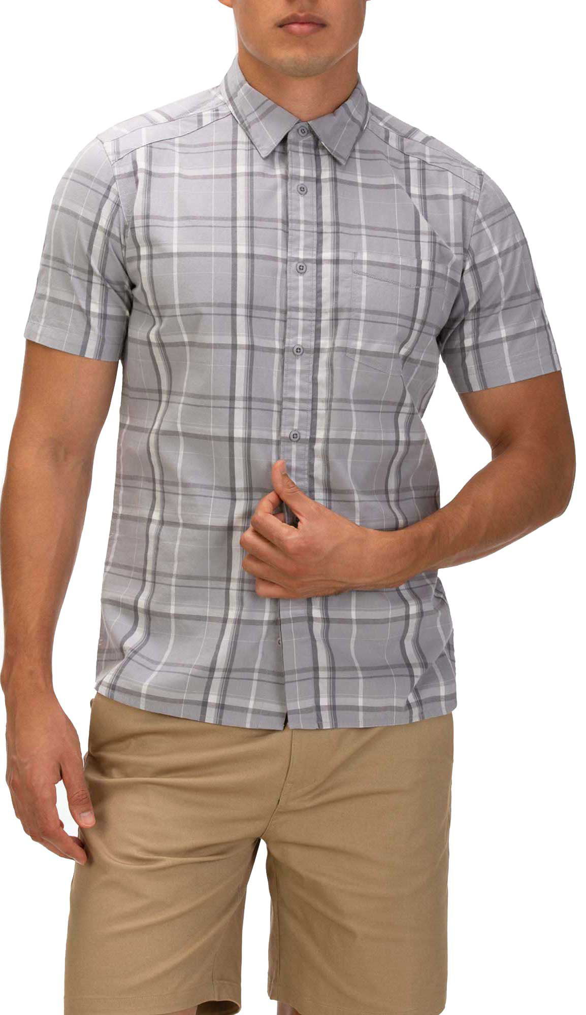 Hurley - Hurley Men's Frankie Stretch Short Sleeve Button Down Shirt ...