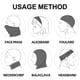 thumbnail image 2 of Máscara de protección solar, ciclismo al aire libre de verano, pesca, anti-ultravioleta, sombrero de copa vacío de una pieza, protector de cuello, máscara facial MFZFUKR BST3051141-2, 2 of 5