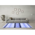 thumbnail image 3 of Ahgly Company Indoor Round Abstract Blue Contemporary Area Rugs, 7' Round, 3 of 4