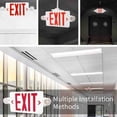 thumbnail image 4 of Red LED Exit Sign, AC85-265V LED Emergency Exit Sign Rugged Housing 3W  for Business, 4 of 7