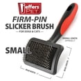 thumbnail image 3 of Jeffers Pet Hard Pin Universal Slicker Brush for Dogs, Cats, Horses – Firm Bristles Grooming Tool, Detangling, Tangle Free Coat, Mats, Shedding, Curved Head, Travel Friendly, Easy Storage - Small, 3 of 5