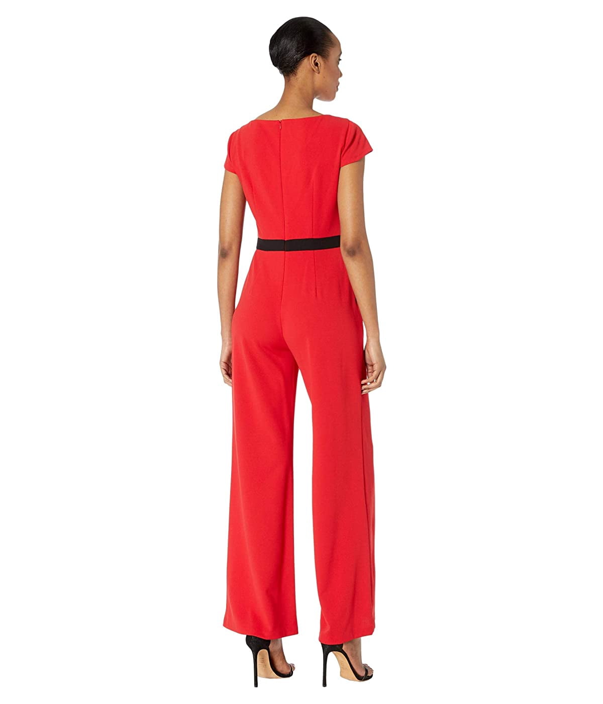 donna morgan black jumpsuit