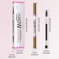 thumbnail image 2 of Eyebrow Brush Curved Eyebrow Pen Brush Eyebrow Pencil Brow Pencil 2 In1 Ended Microblading Eyebrow Pen With Micro Fork Tip And Precise Brush Tip Create Natural Hair Like Eyebrow Pencil Dark Brown, 2 of 3