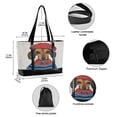 thumbnail image 2 of FORMRS Canvas Laptop Tote Bag for Women with 15.6" Computer Compartments Shoulder Handbag, Cute Dog Artist, 2 of 7