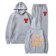 thumbnail image 1 of Conjunto de sudadera y pantalones de Bad Bunny para hombre, ropa deportiva informal, colección de otoño e invierno, 2 piezas, novedad de 2022, 1 of 4