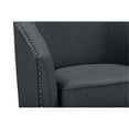 thumbnail image 3 of Porter Modern and  Classic Retro Grey Fabric Upholstered Swivel Tub Chair, 3 of 5
