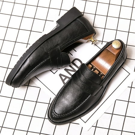 

Men‘s Penny Loafer Shoes Fashion Lightweight Casual Dress Shoes Formal Shoes For Outdoor Business Wedding Party