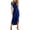 F-233Blue, variant on ZHOGXU Women's Dress Short Sleeve Round Neck Solid Color Lace Up Fashion Comfortable Maxi Dresses For Casual Daily Wear,Army Green,L