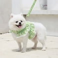 thumbnail image 5 of Pet Flower Outfit Clothes Spring Summer, Cute Puppy Harness Leash Set, Doggy Lace Princess Costume for Outdoor Walking, 5 of 7