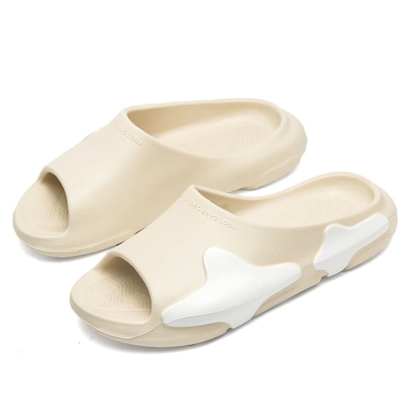 Men's Fashion Thick Sole Cloud Slides Non-Slip Pillow Sandals for Shower Casual Wear