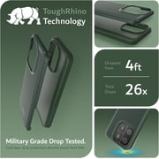 TUDIA MergeGrip Blackview Wave 6C Case Dual Layer Slim Tough Heavy Duty - Pine Green